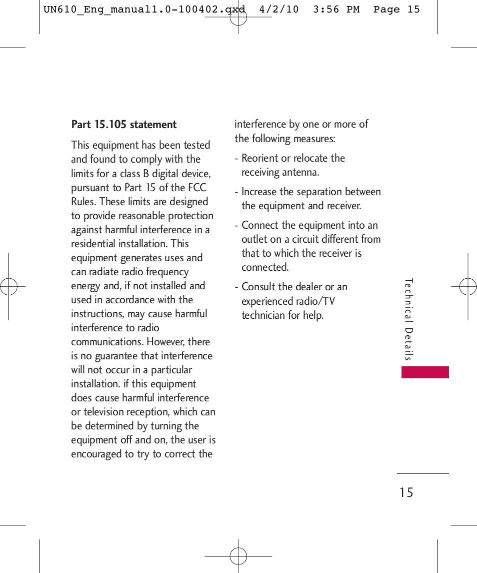 LG UN610 User Manual | Page 17 / 266