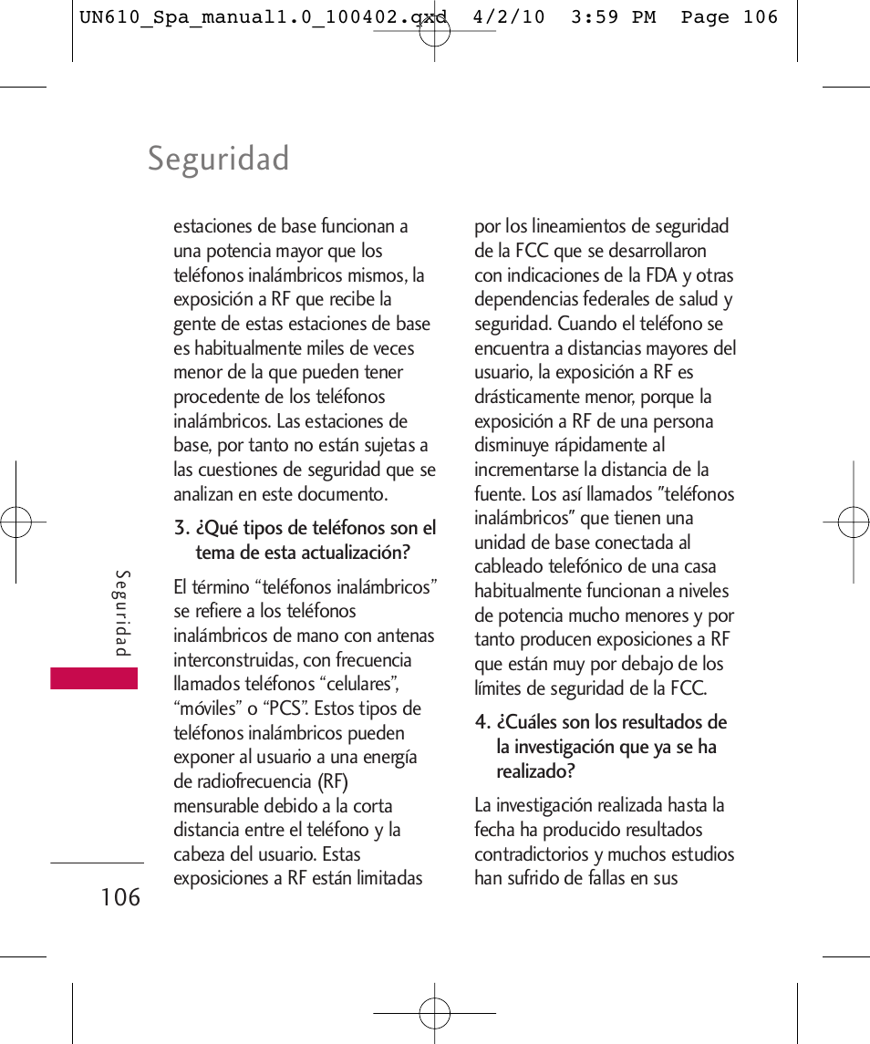 Seguridad | LG UN610 User Manual | Page 235 / 266