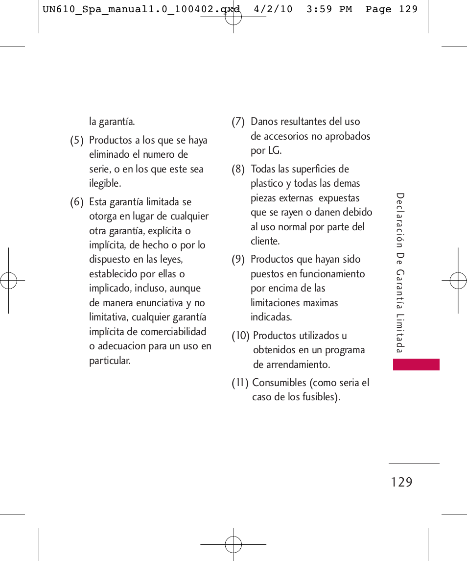 LG UN610 User Manual | Page 258 / 266