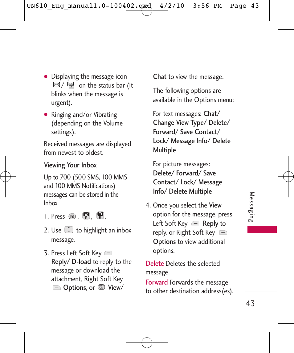 LG UN610 User Manual | Page 45 / 266