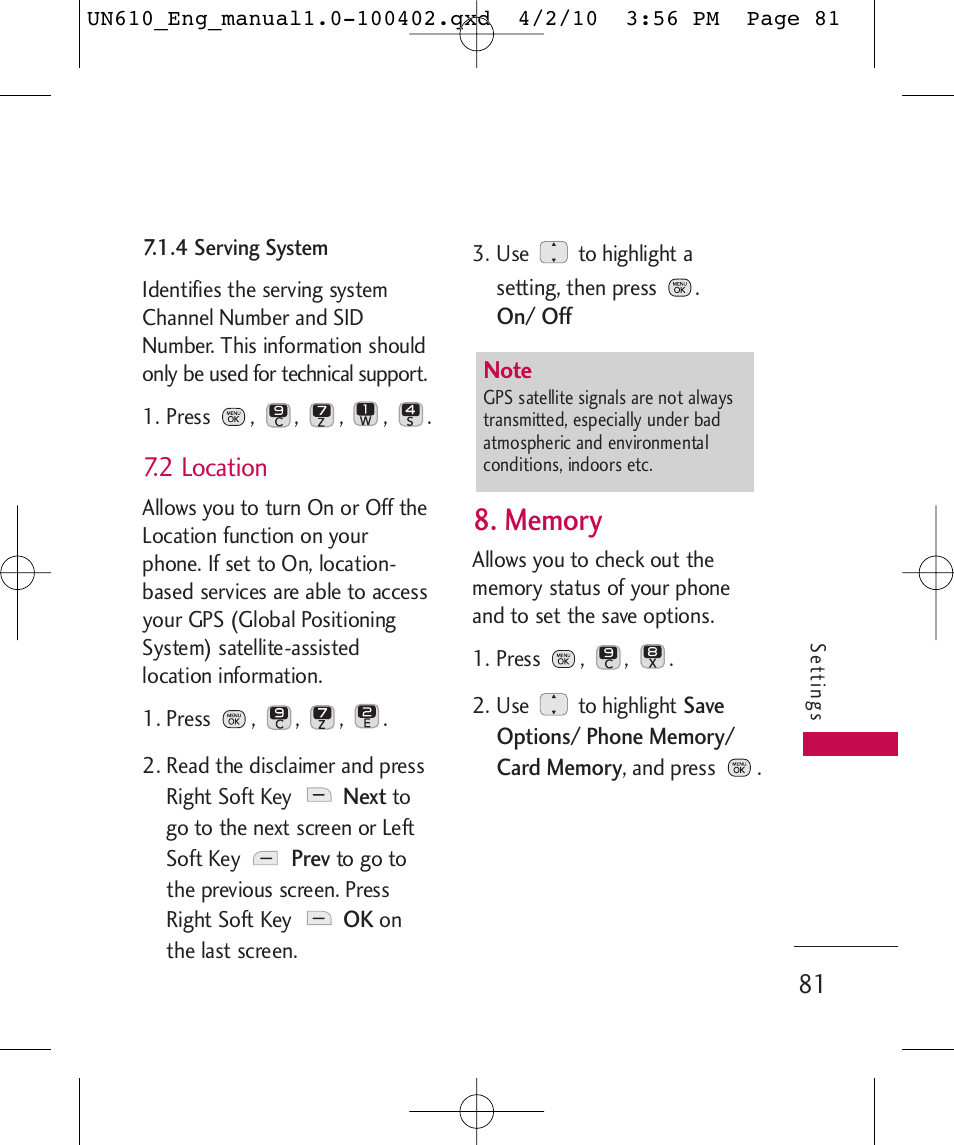 2 location | LG UN610 User Manual | Page 83 / 266