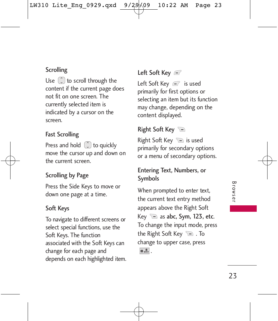 LG LGLW310 User Manual | Page 23 / 68