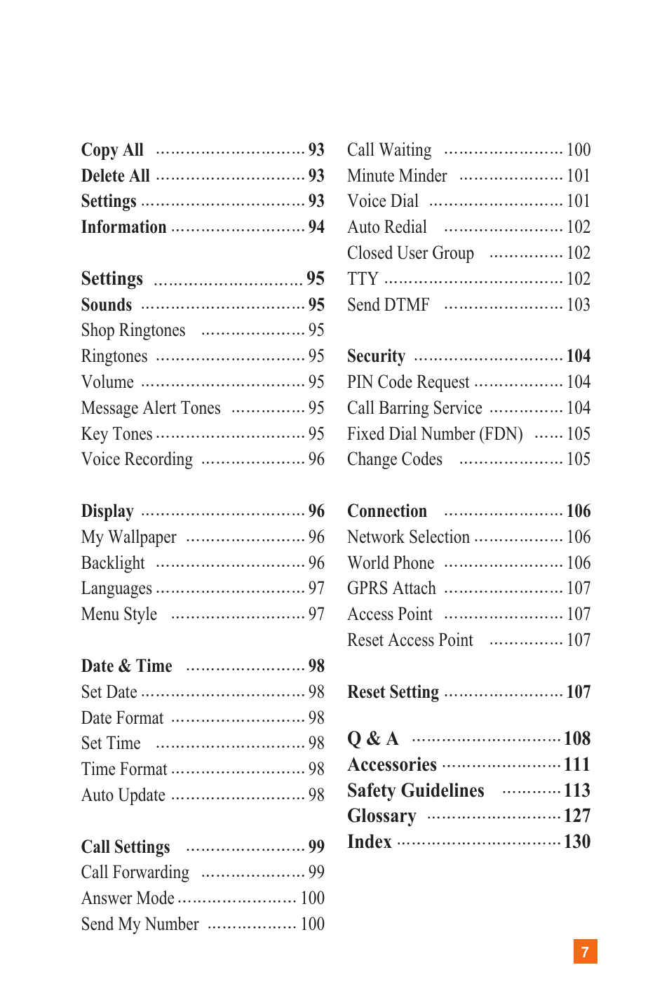 LG L1200 User Manual | Page 10 / 141