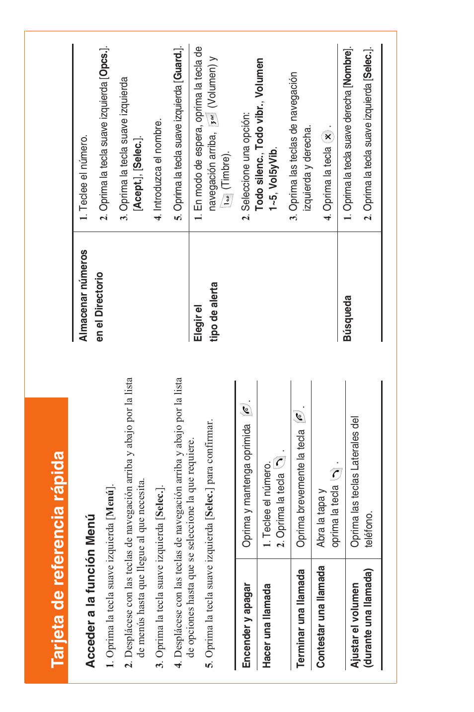 Tarjeta de referencia rápida | LG L1200 User Manual | Page 141 / 141