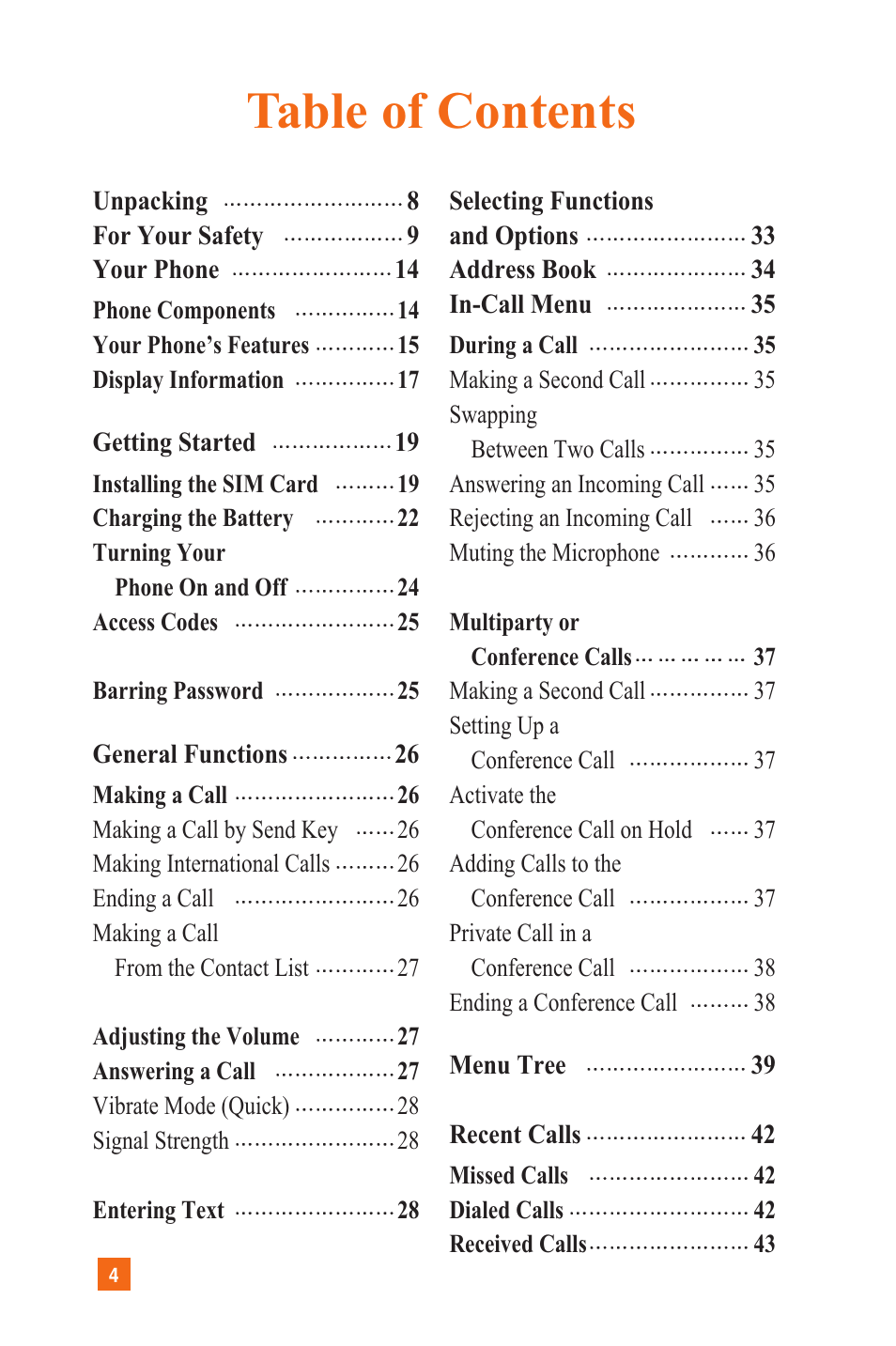 LG L1200 User Manual | Page 7 / 141