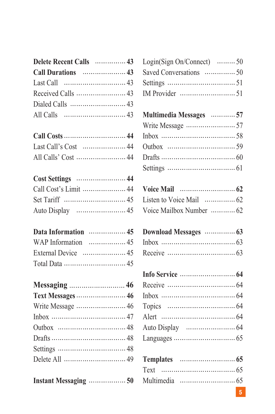 LG L1200 User Manual | Page 8 / 141