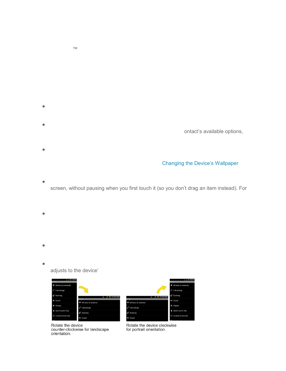 Μàﬂ™rół>ºúìô>£ ‘—¡î, Touchscreen navigation, Navigation and customization | LG LS855 User Manual | Page 35 / 188