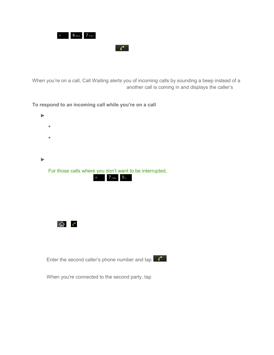 Call waiting, Making a 3-way call | LG LS855 User Manual | Page 61 / 188