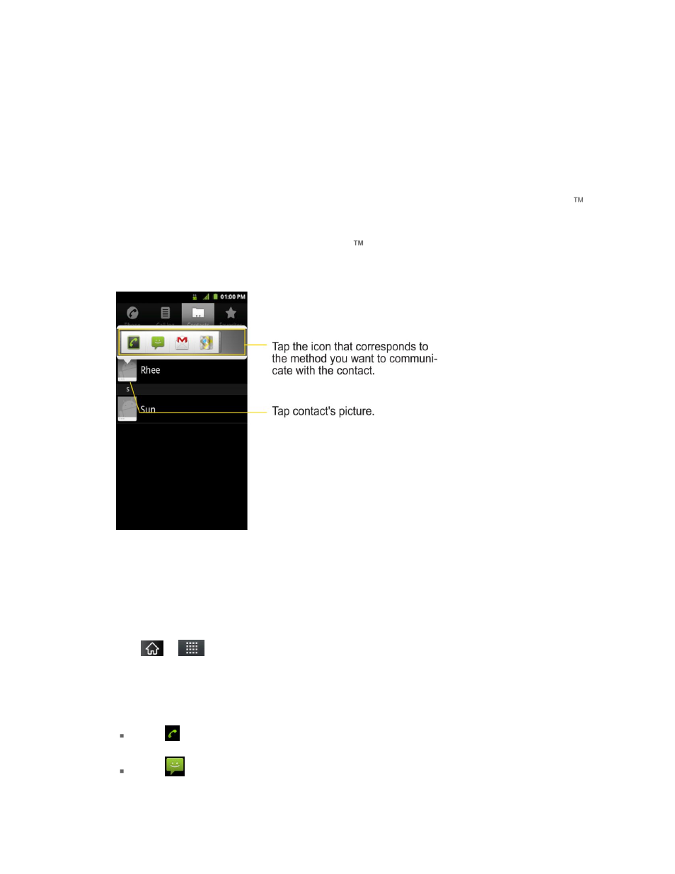 I§кх‰[5ч−,h−“äb6dœэ−люг2 |mł, Communicating with your contacts | LG LS855 User Manual | Page 94 / 188