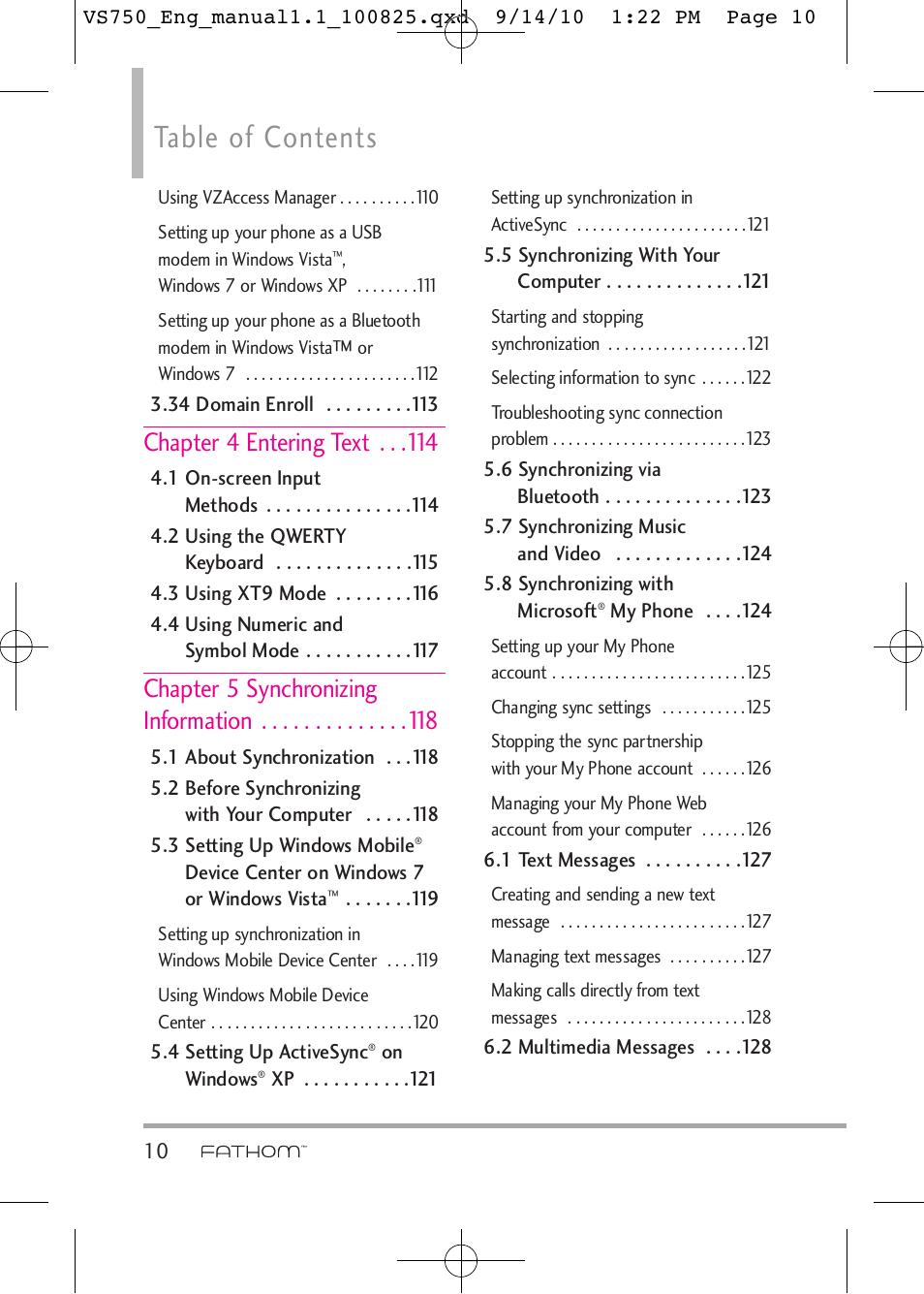 LG -VS750 User Manual | Page 12 / 188