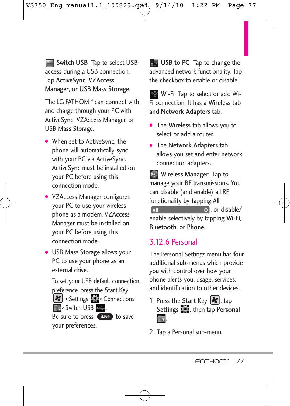 6 personal | LG -VS750 User Manual | Page 79 / 188