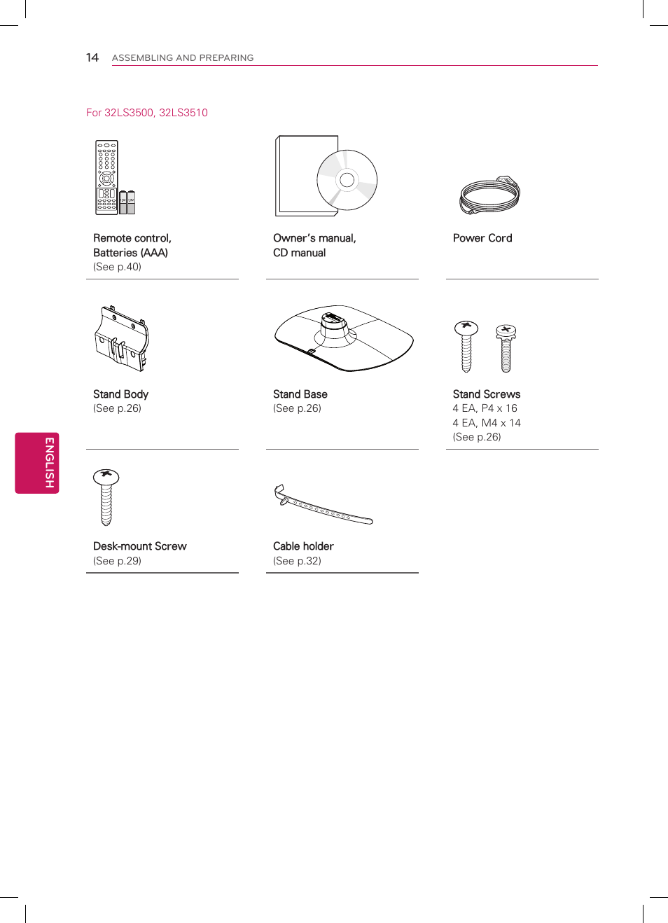 LG 47LS4500 User Manual | Page 14 / 48