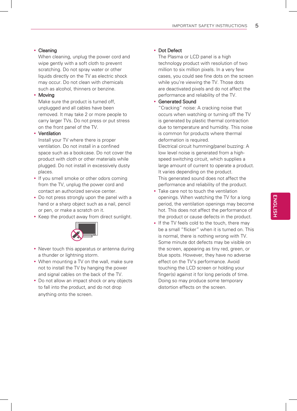 LG 47LS4500 User Manual | Page 5 / 48