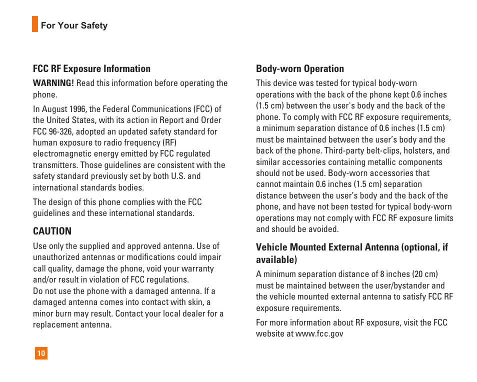 LG L1400i User Manual | Page 10 / 102