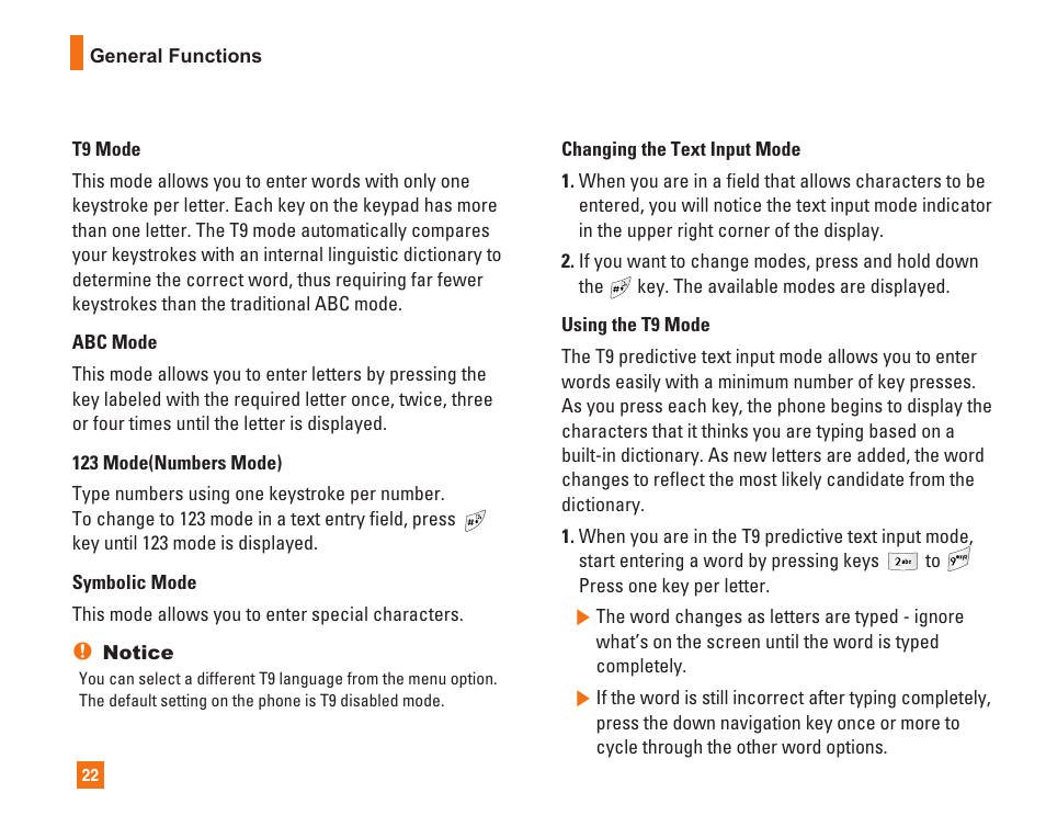 LG L1400i User Manual | Page 22 / 102