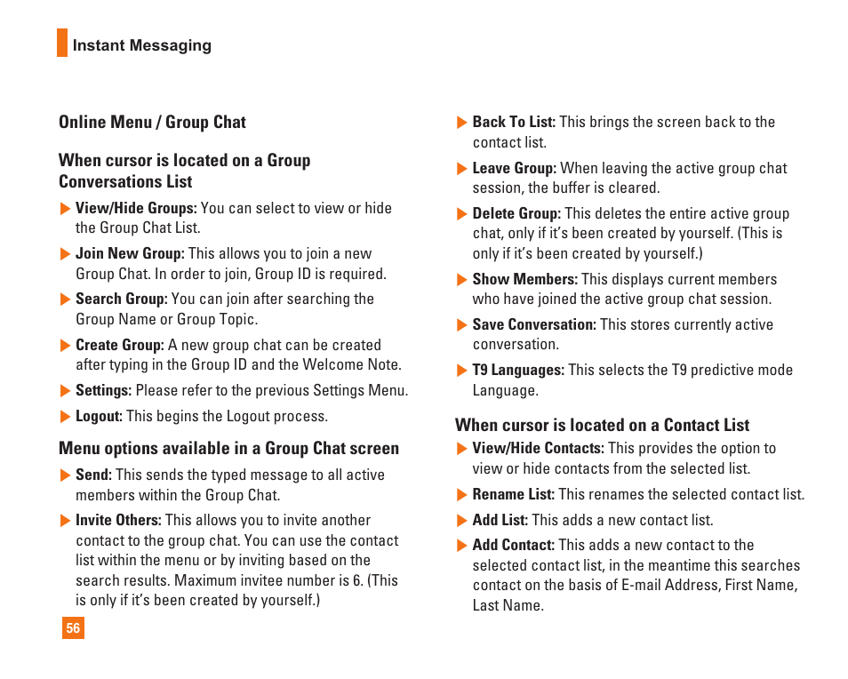 LG L1400i User Manual | Page 56 / 102