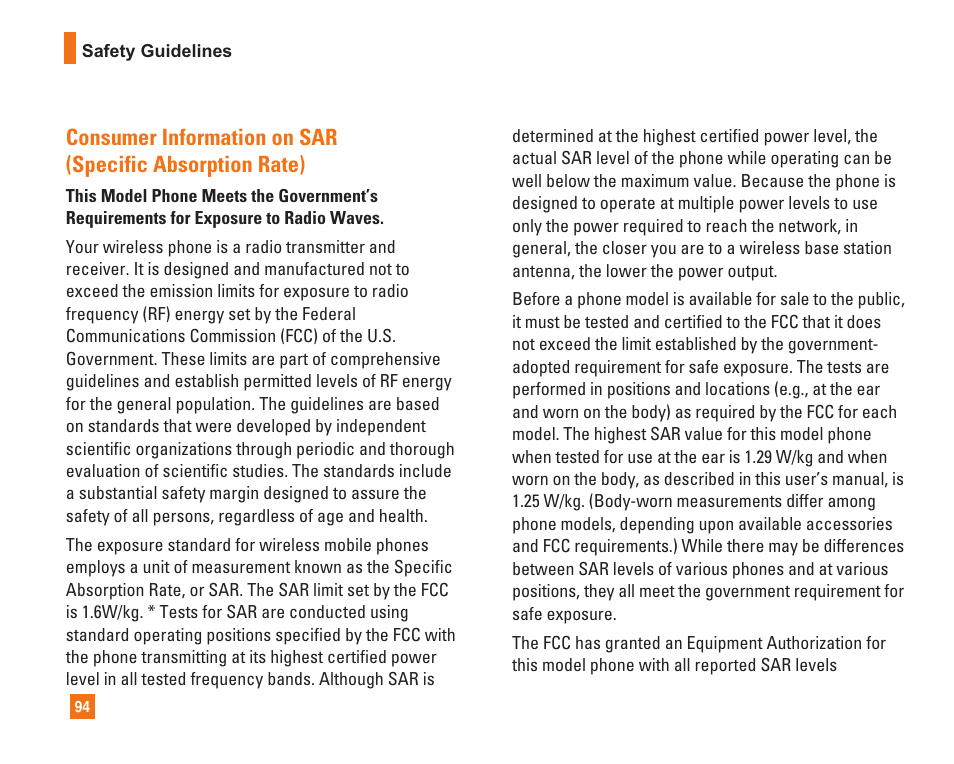 LG L1400i User Manual | Page 94 / 102