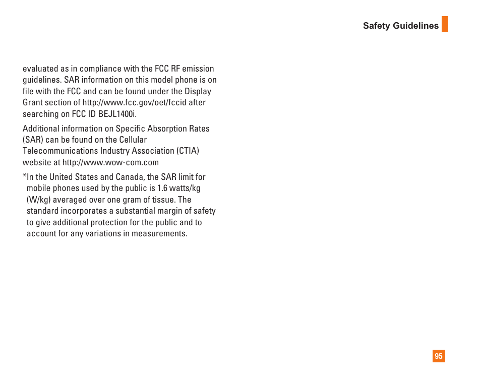 LG L1400i User Manual | Page 95 / 102