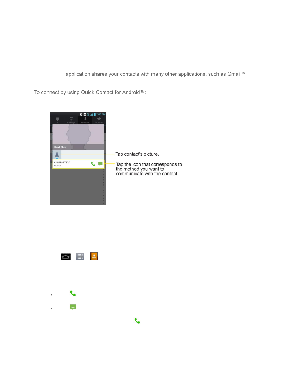 Communicate with your contacts | LG LGLS860 User Manual | Page 110 / 196