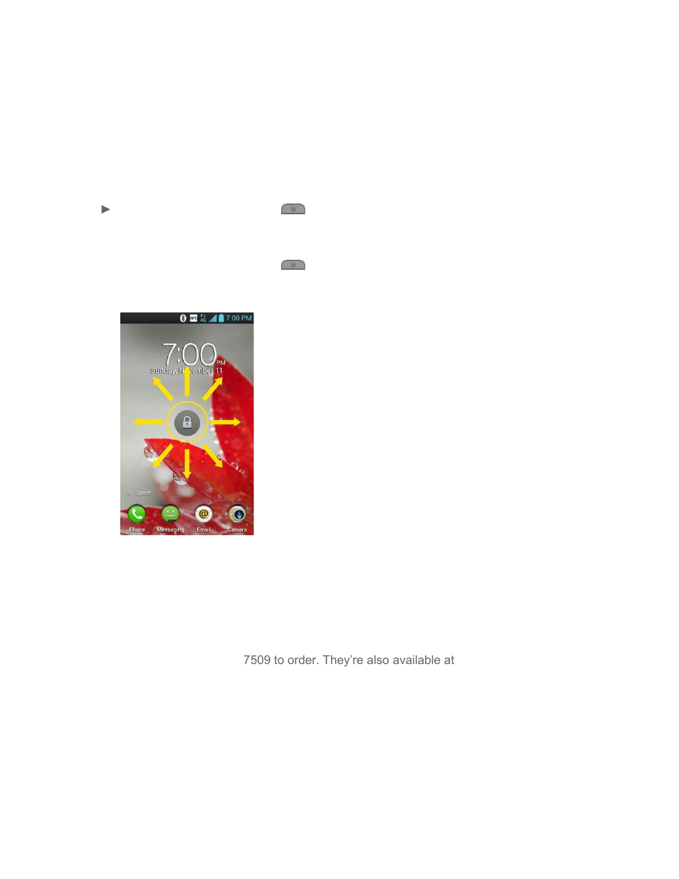 Lock and unlock your phone, Battery and charger | LG LGLS860 User Manual | Page 24 / 196