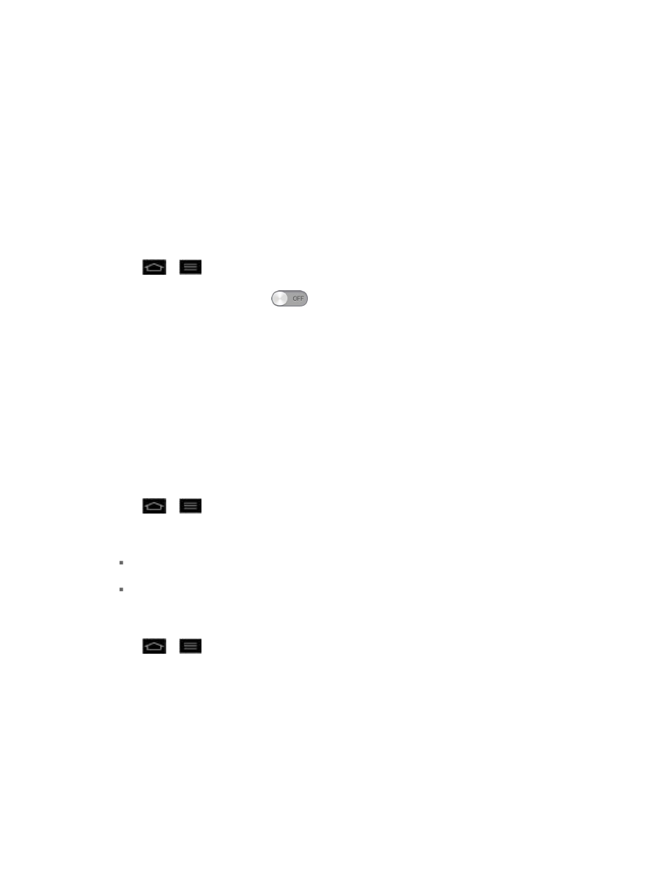 Android beam, Vpn settings, Mobile networks settings | Call settings | LG LGLS860 User Manual | Page 77 / 196