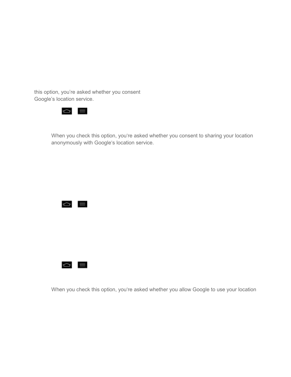 Location services, Security, Gps satellites | LG LGLS860 User Manual | Page 96 / 196