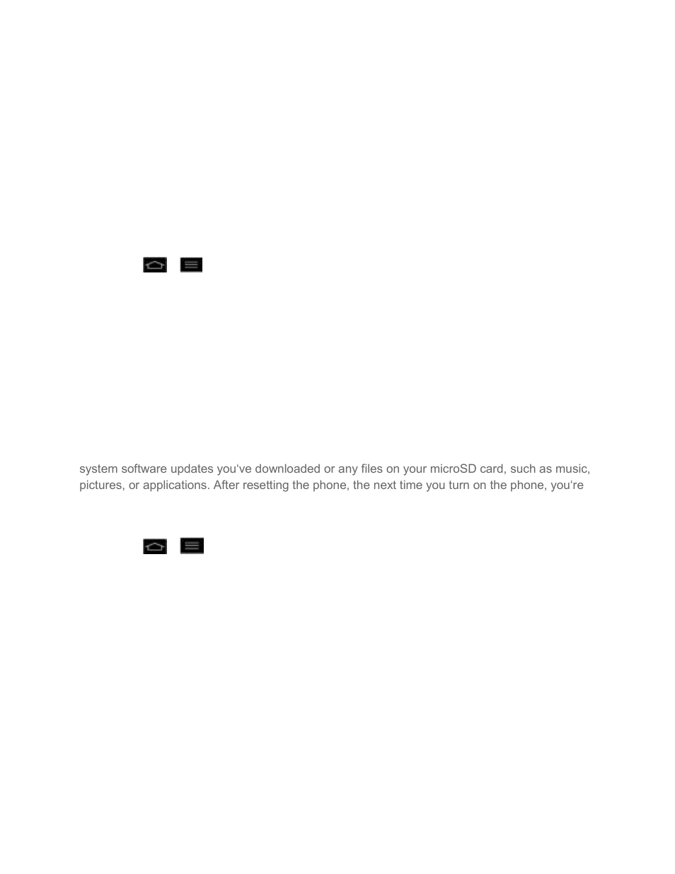 Backup & reset, System settings | LG LGLS860 User Manual | Page 99 / 196