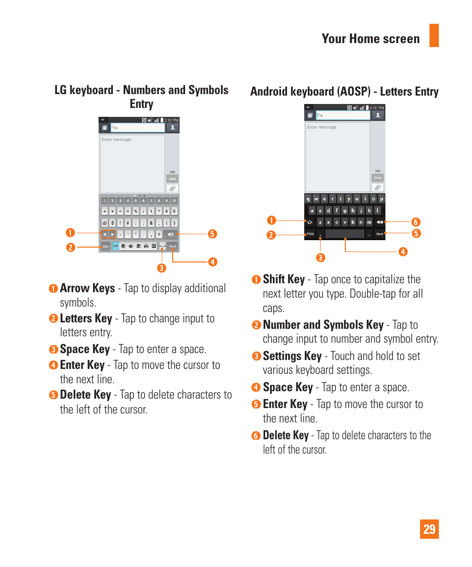 LG E980 User Manual | Page 29 / 122