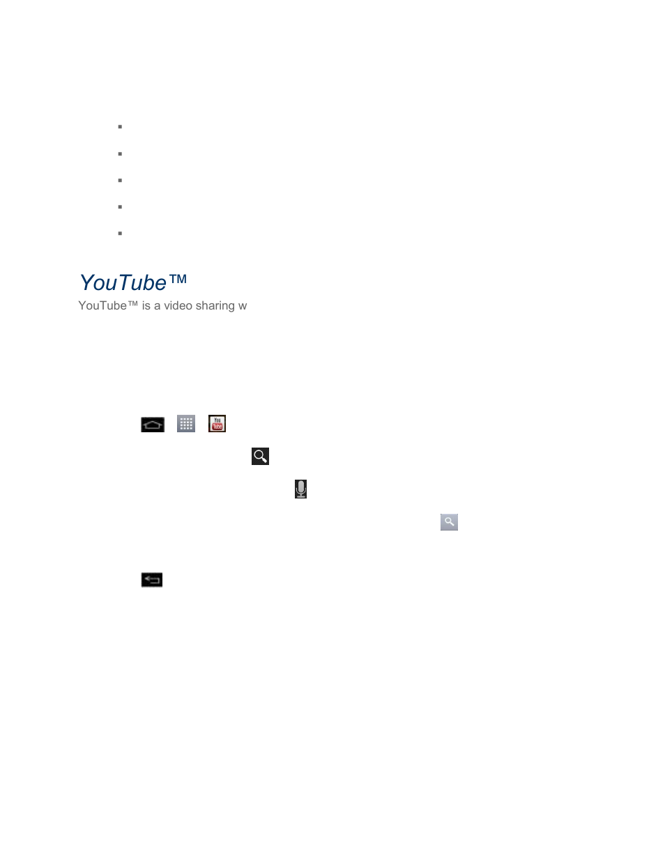 Youtube, Media home | LG LS970 User Manual | Page 105 / 192