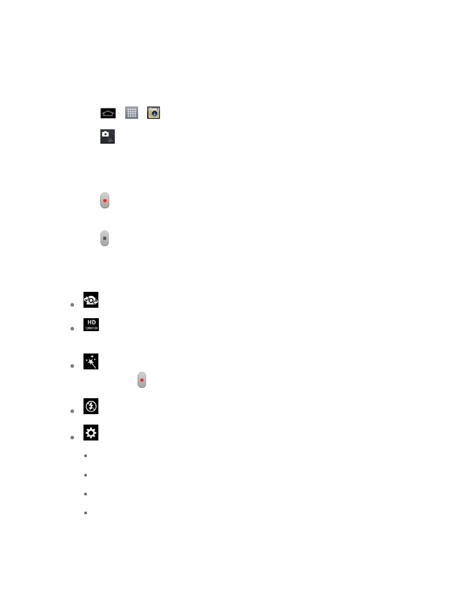 Record videos, Video settings | LG LS970 User Manual | Page 126 / 192
