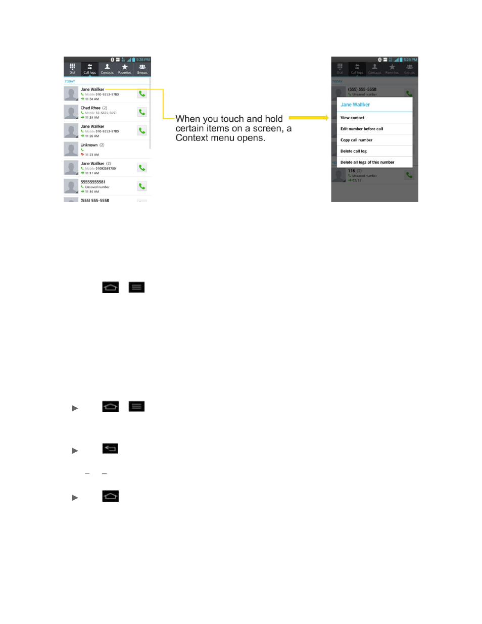 Notifications panel | LG LS970 User Manual | Page 27 / 192