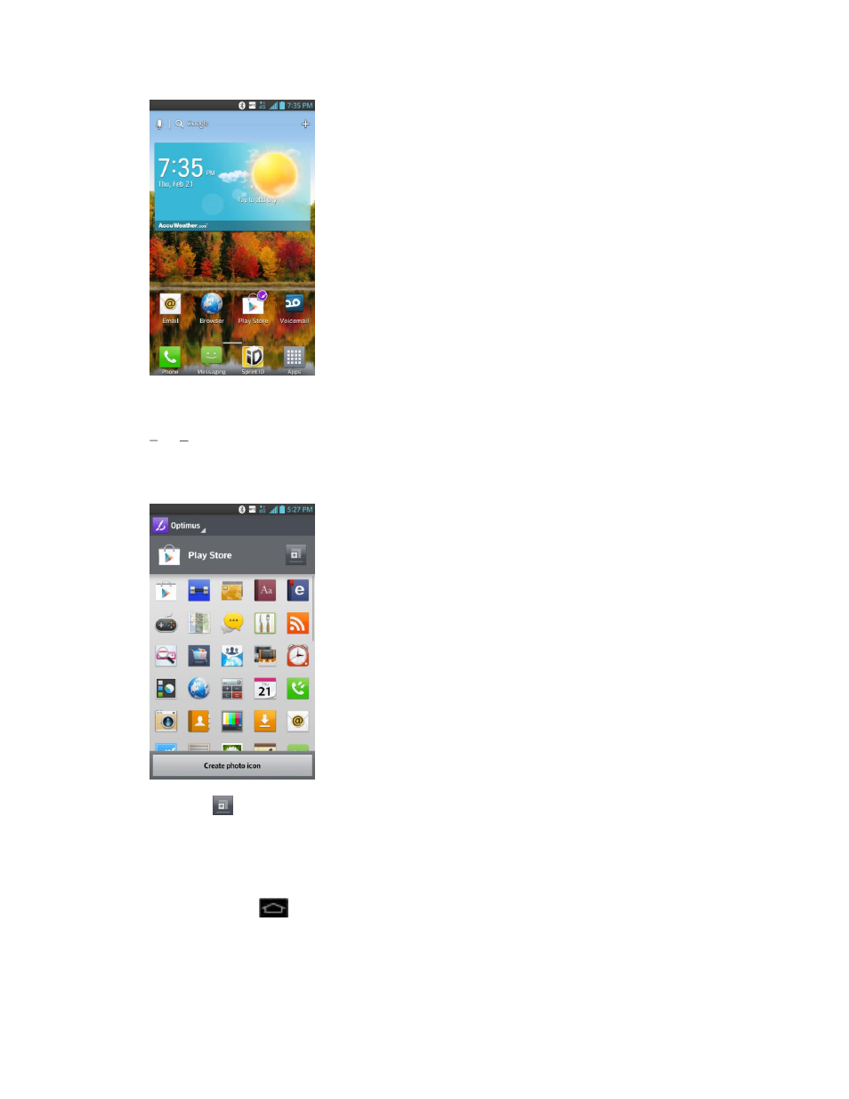 Access recently-used applications | LG LS970 User Manual | Page 39 / 192