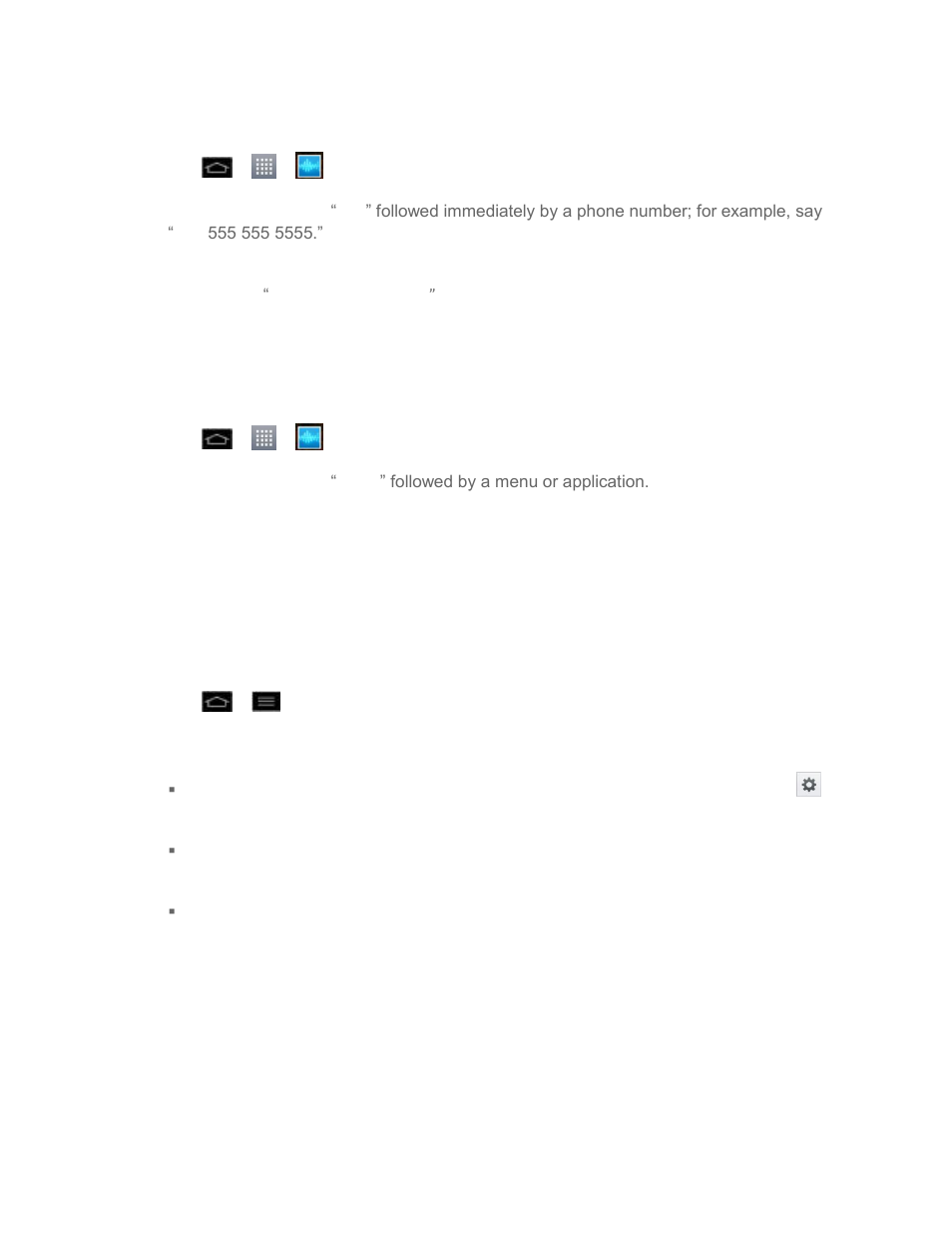 Text-to-speech, Open menus with voice, Command | LG LS970 User Manual | Page 66 / 192