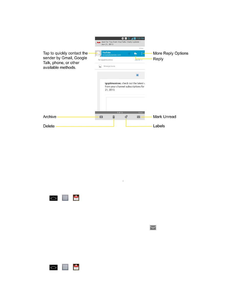 Send a gmail message | LG LS970 User Manual | Page 79 / 192
