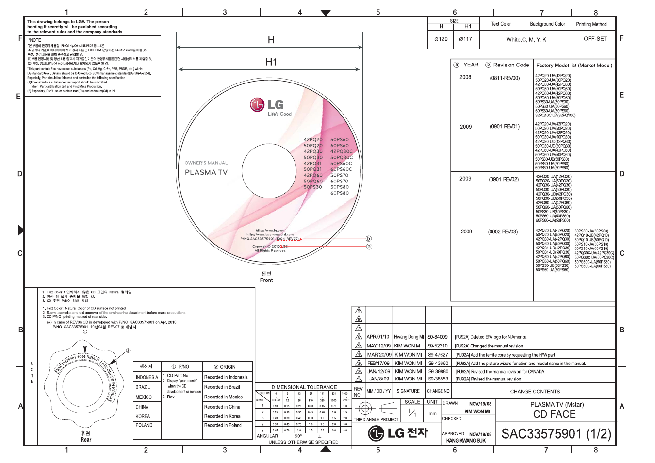 LG 42PQ30C User Manual | 371 pages