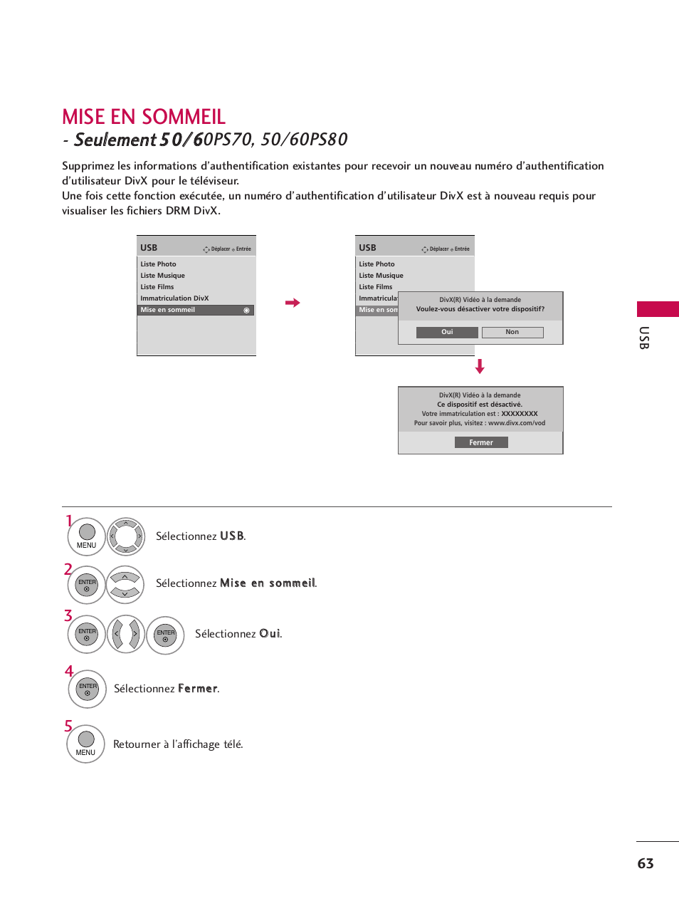 Mise en sommeil, Sseeu ulleem meen ntt | LG 42PQ30C User Manual | Page 190 / 371
