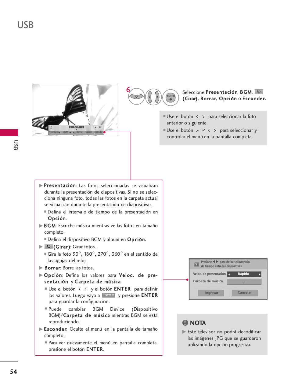 Nota | LG 42PQ30C User Manual | Page 304 / 371