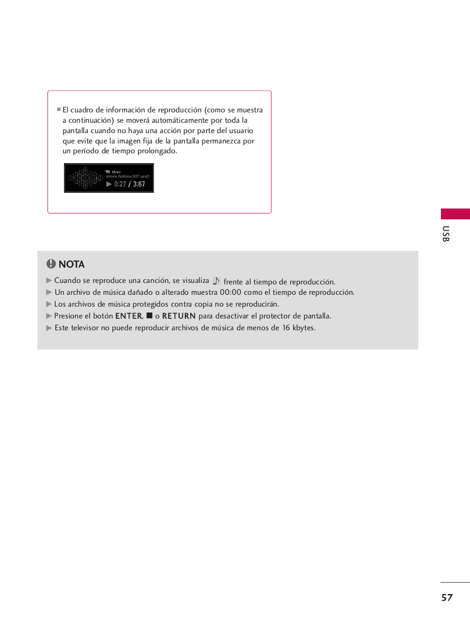 Nota | LG 42PQ30C User Manual | Page 307 / 371
