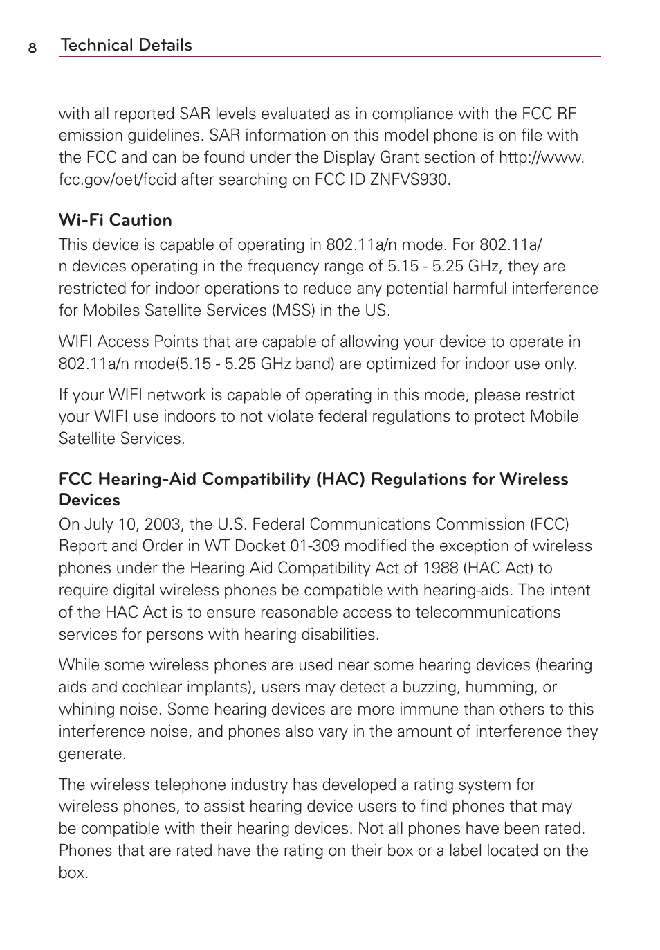 LG VS930 User Manual | Page 10 / 198