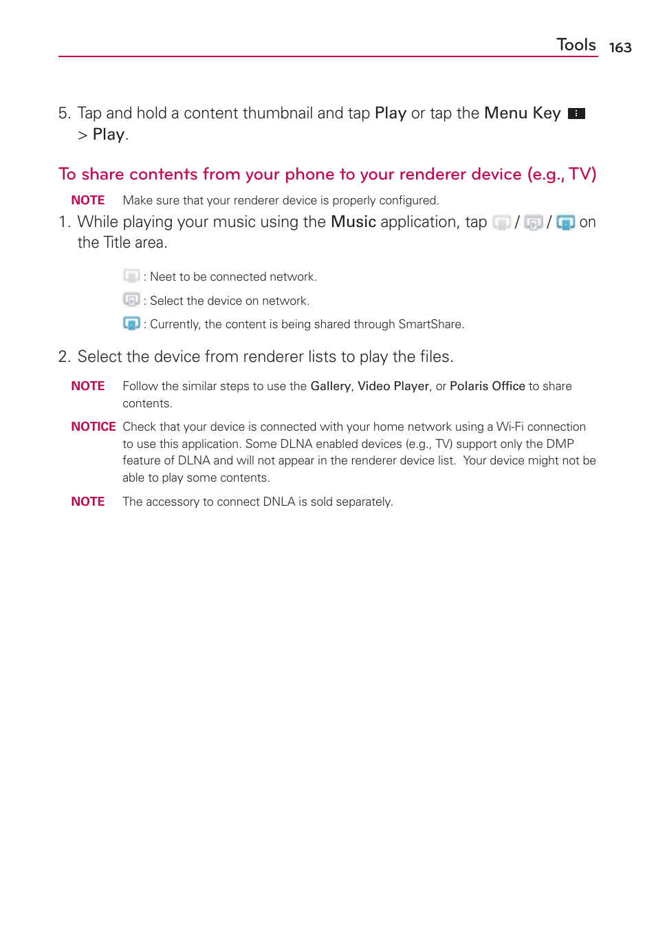 Tools | LG VS930 User Manual | Page 165 / 198