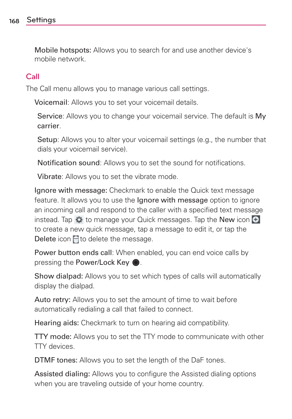 LG VS930 User Manual | Page 170 / 198