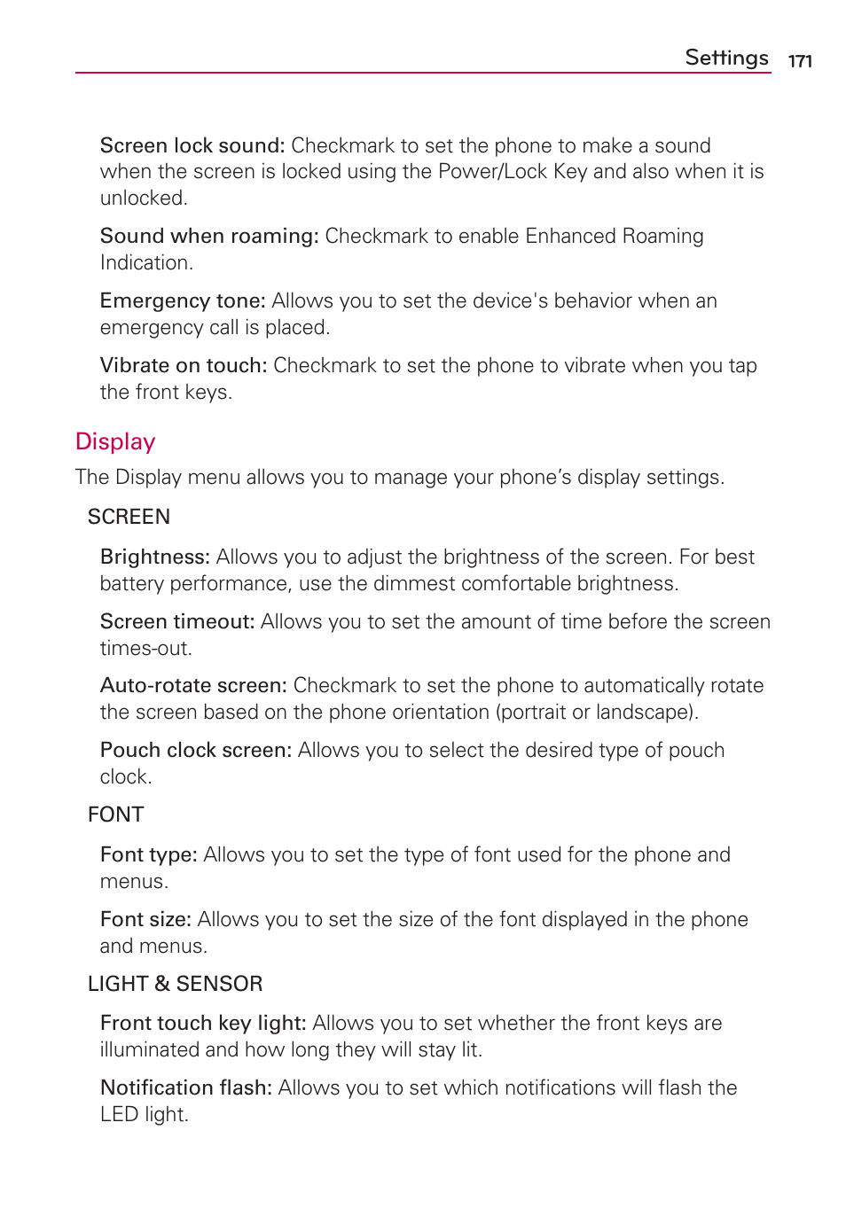 LG VS930 User Manual | Page 173 / 198