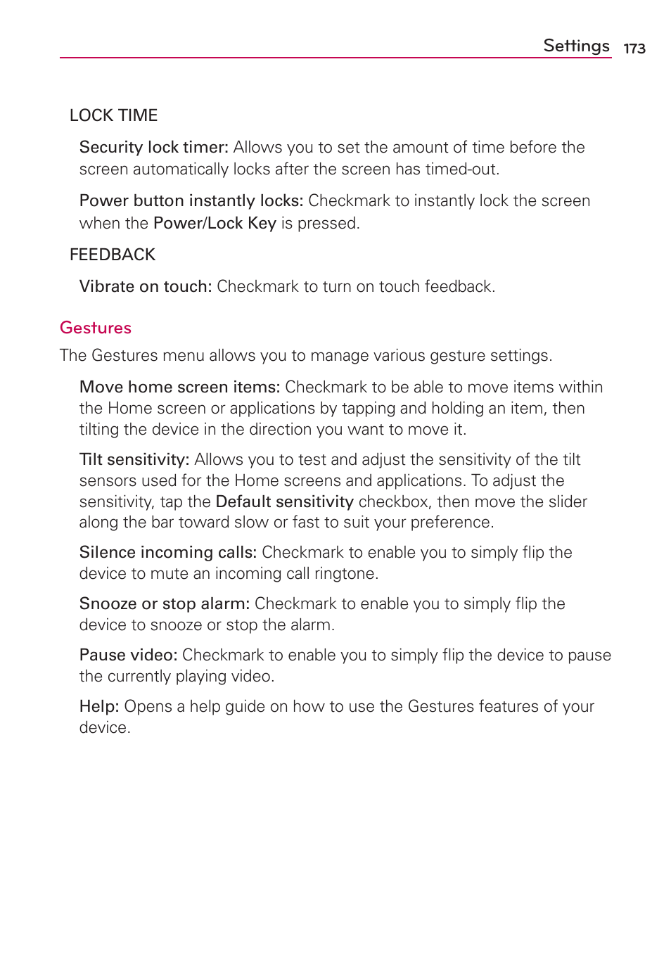 LG VS930 User Manual | Page 175 / 198