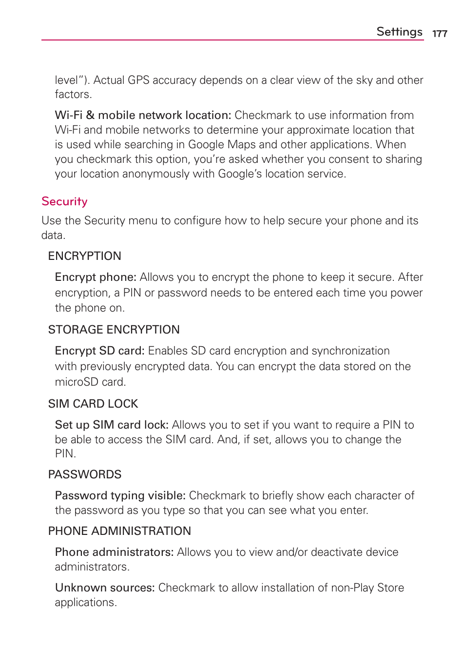 LG VS930 User Manual | Page 179 / 198