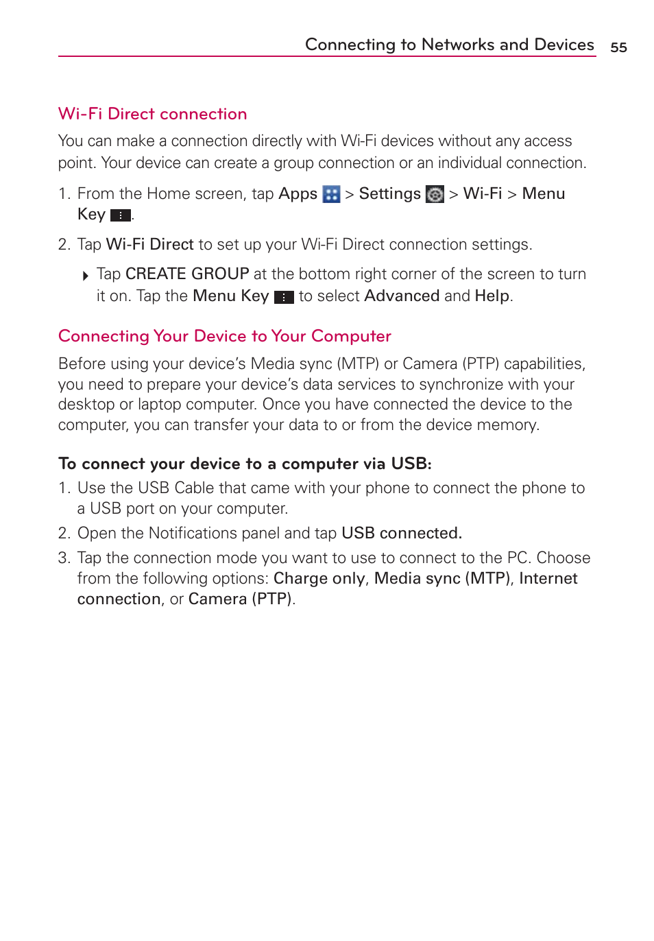 LG VS930 User Manual | Page 57 / 198