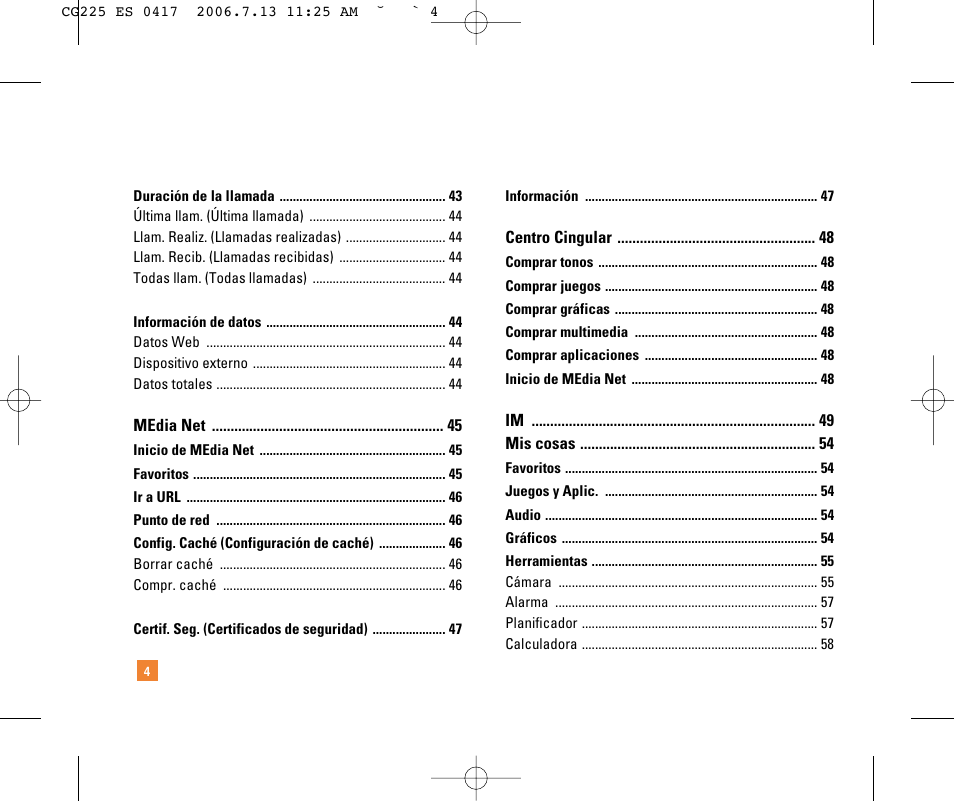 LG CG225 User Manual | Page 100 / 192