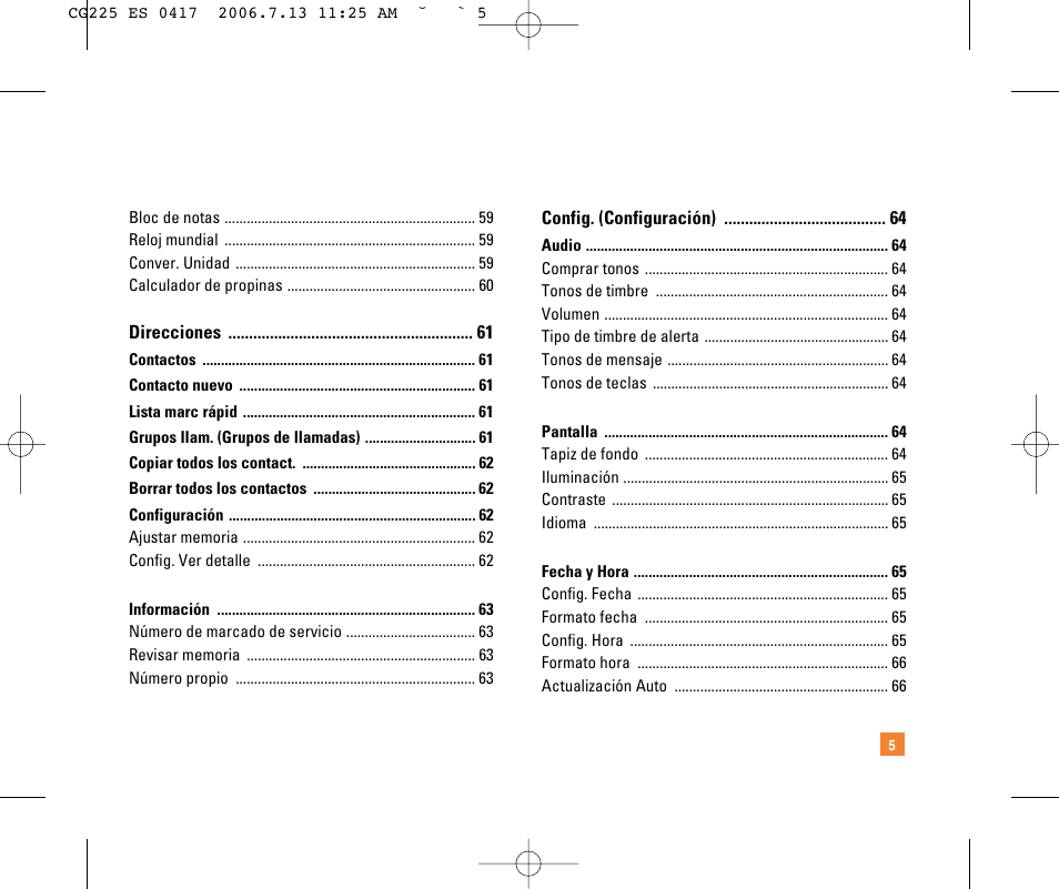 LG CG225 User Manual | Page 101 / 192