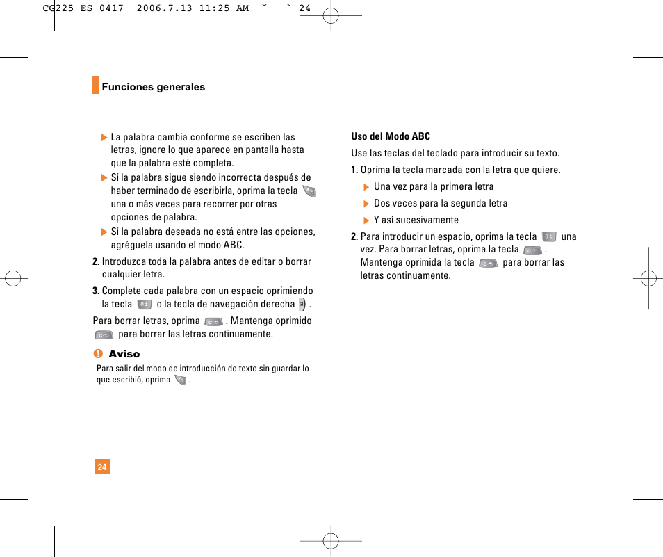 LG CG225 User Manual | Page 120 / 192