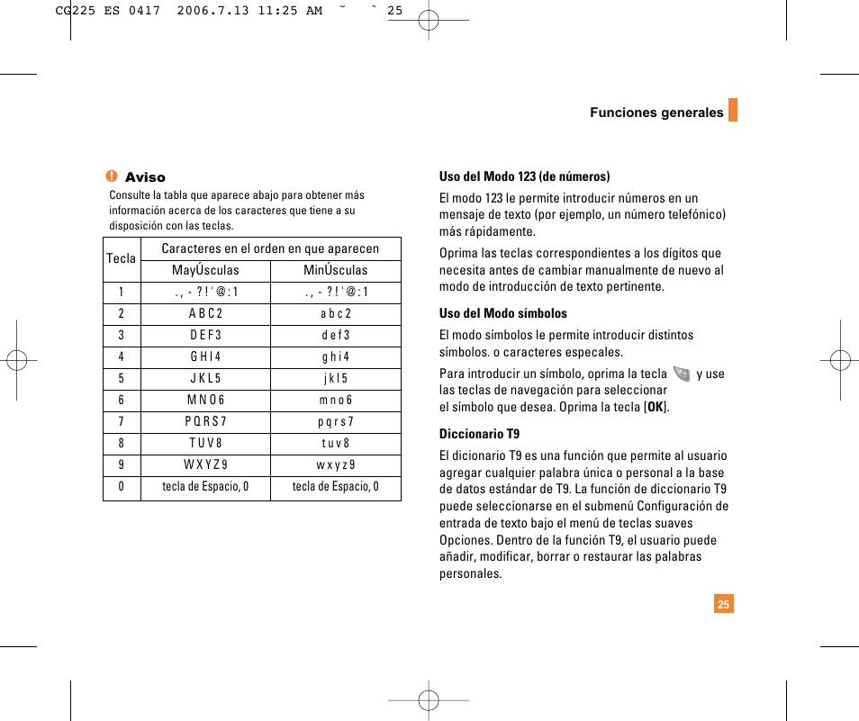 LG CG225 User Manual | Page 121 / 192