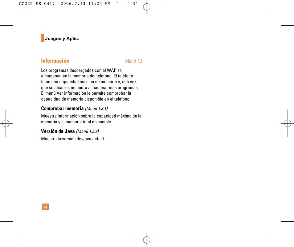 Información | LG CG225 User Manual | Page 130 / 192